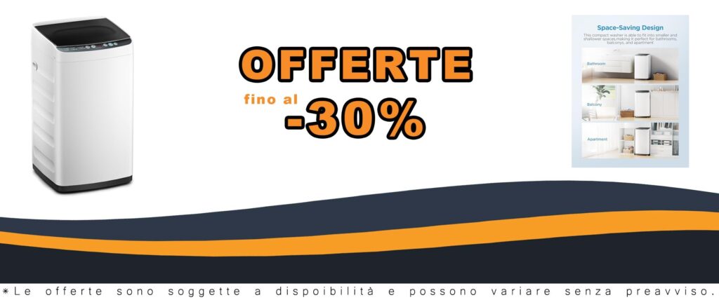 Lavatrice portatile Midea MLTW09M1BWW con 6 cicli di lavaggio e pulizia del tamburo, 0.9 cu. ft, bianco