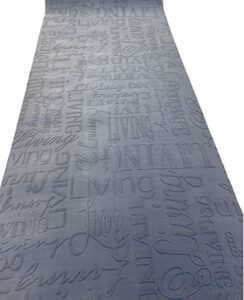 Tappeto cucina living design nero grigio, lavabile antiscivolo 100x400cm
